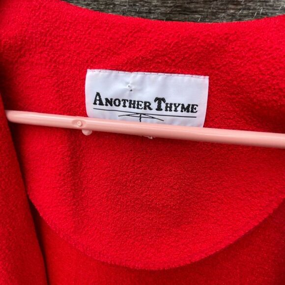 Vintage Another Thyme size XL red white blue knit cardigan - Picture 4 of 7